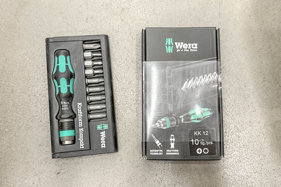 2 Bit-Sets Wera, je 10-teilig